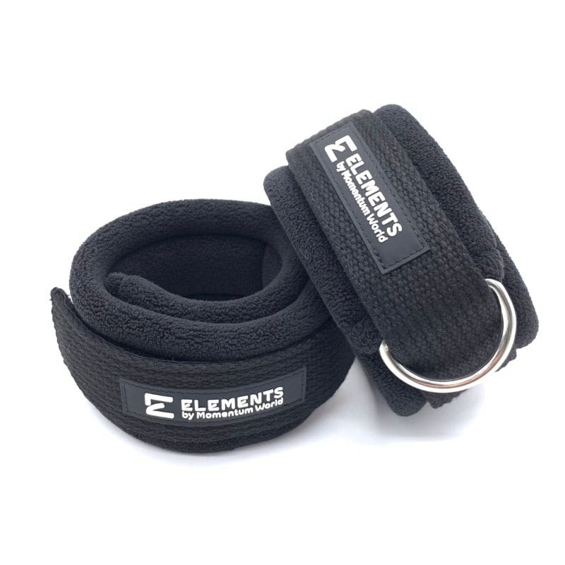 Black Ankle Cuffs Pair of black Jumbo Pilates Cuffs with thick fleece lining for heavy springs