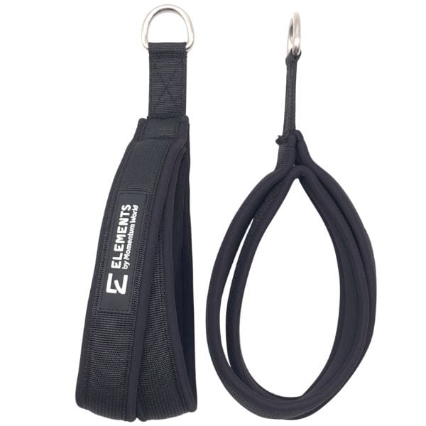 ELEMENTS product photo Double Loop Straps NARROW black neoprene