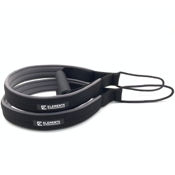 ELEMENTS Loop and Roll straps Black-Grey with Long Rope connection