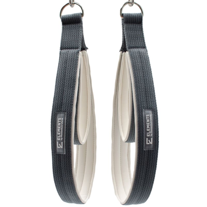 ELEMENTS Pilates Double Loop Straps NEO ELEMENTS Pilates Double Loop Straps grey with white neoprene lining