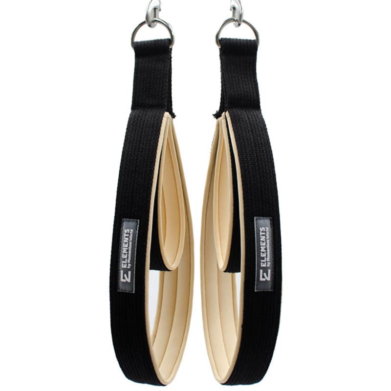 ELEMENTS Pilates Double Loop Straps NEO ELEMENTS Pilates Double Loop Straps black with beige neoprene lining
