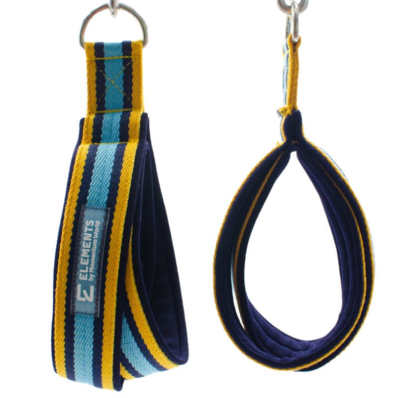 ELEMENTS Small Double Loops Pilates GYROTONIC® method Small Double Loops for Gyrotonic, yellow and blue, ELEMENTS