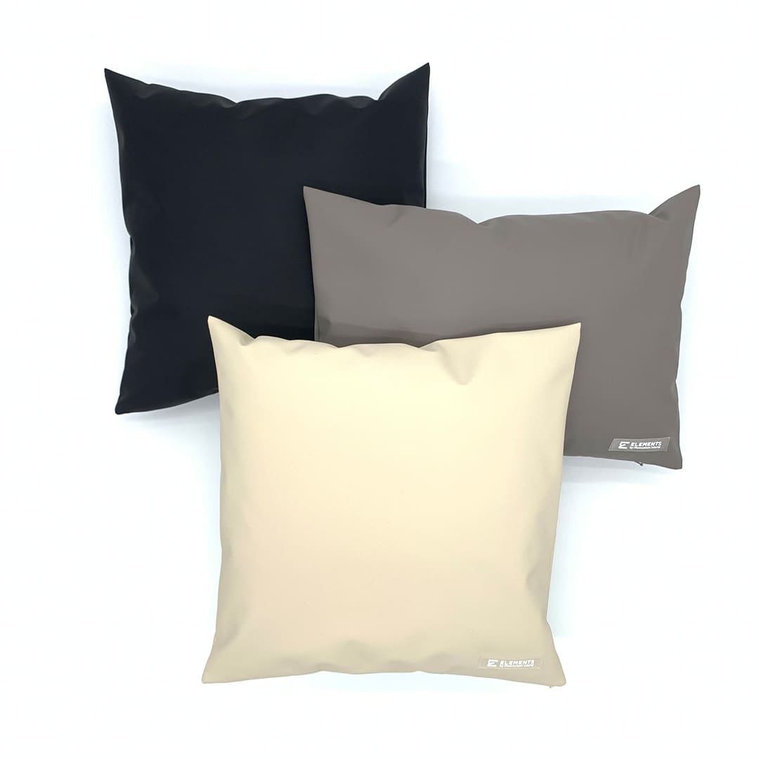 ELEMENTS Wipeable Pillowcases ELEMENTS wipeable pillowcases in black, taupe and sand shell colour