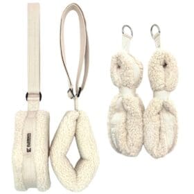 ELEMENTS® Hanging straps in ivory faux fur