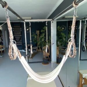 Close-up of Pilates extension straps with Wide Sling