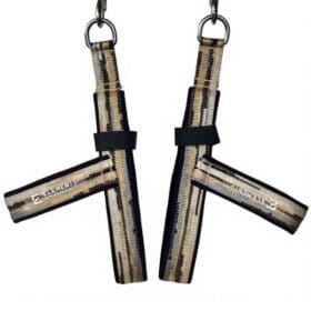 Product photo ELEMENTS Foot Y loop straps narrow in mirage gold colour